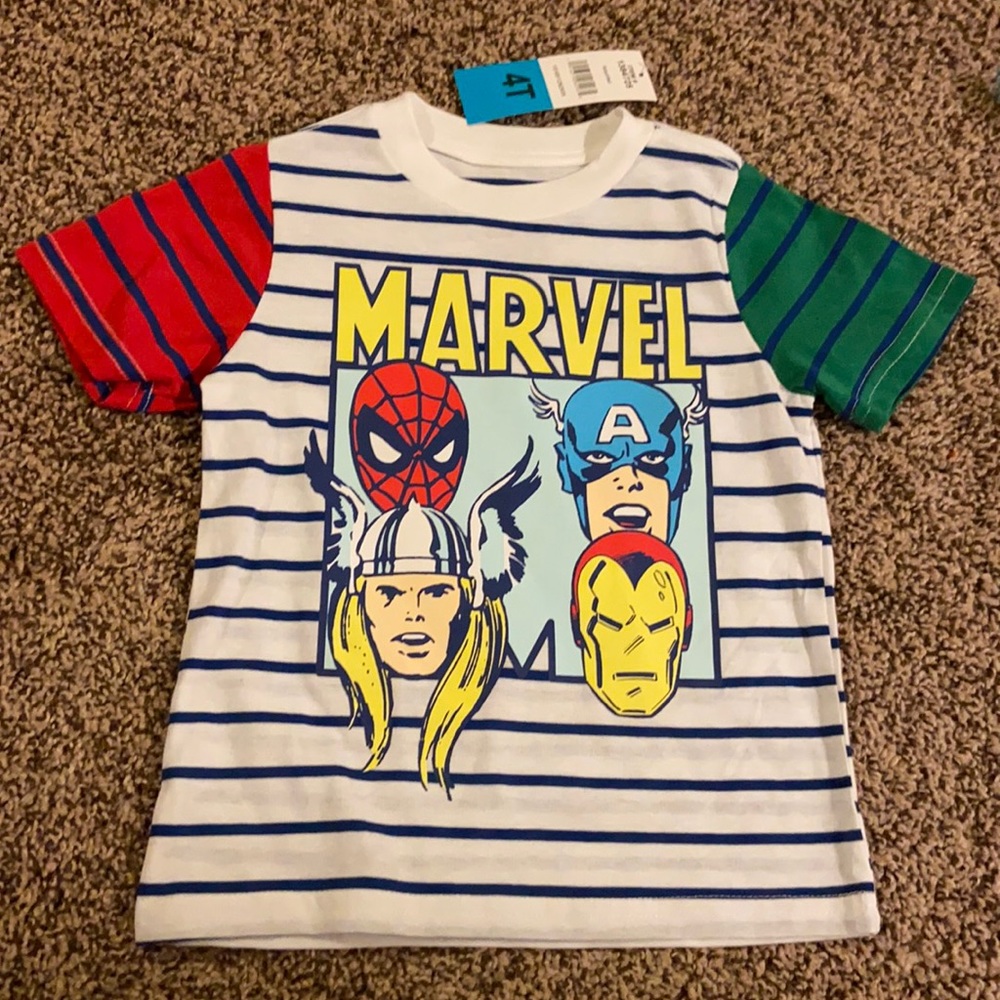 Boys marvel 4t shirt